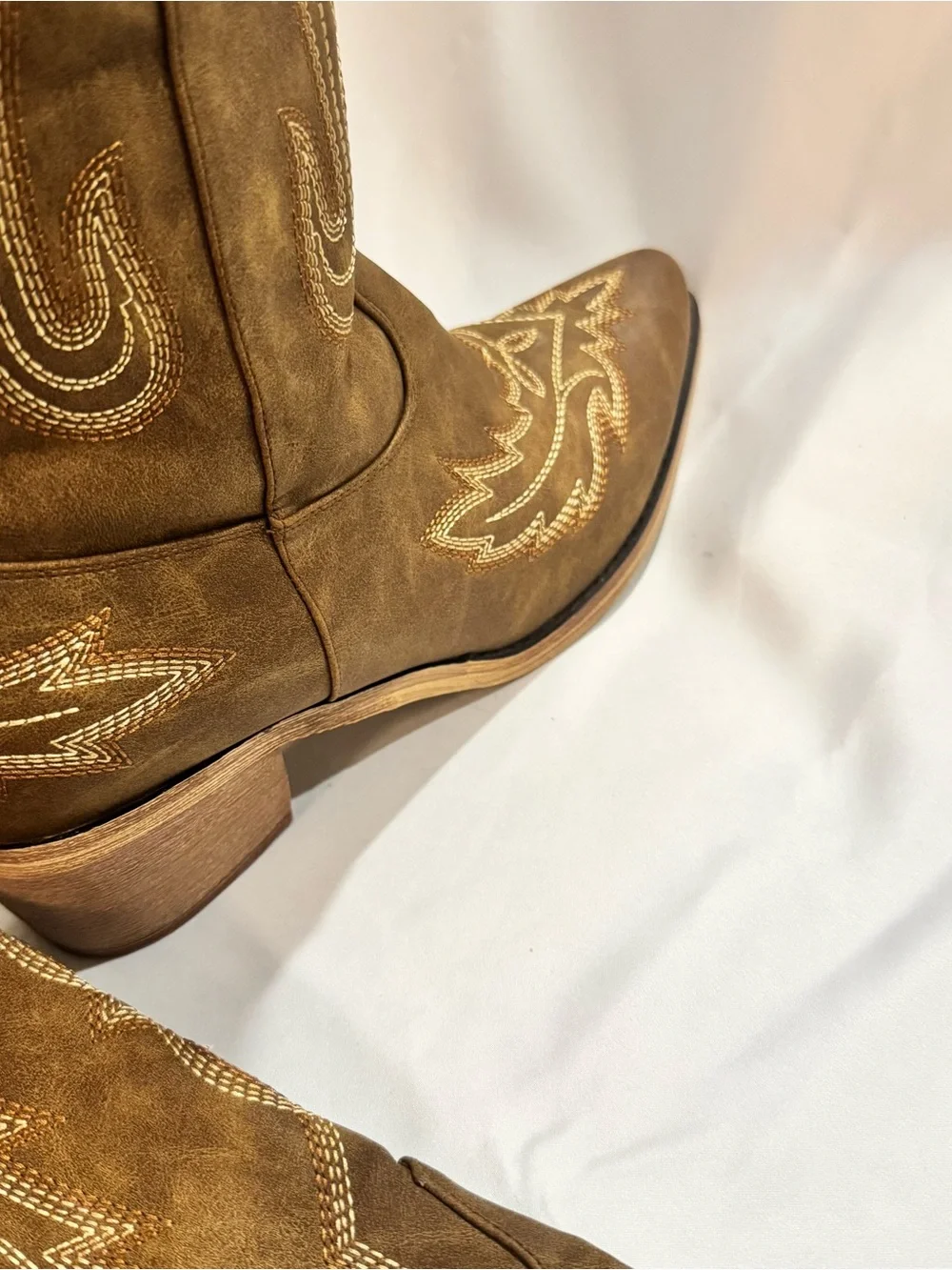 Sexytag Cowgirl Boots Thigh High Wide Calf Embroidered Western Cowboy Boots